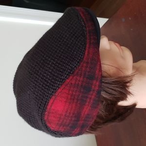 Woolrich Plaid Flat Cap Size M
